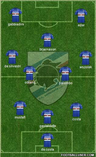 Sampdoria Formation 2013