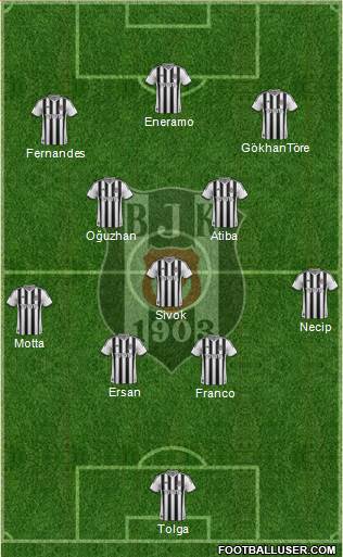 Besiktas JK Formation 2013