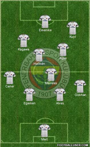 Fenerbahçe SK Formation 2013