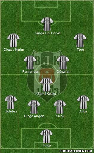 Besiktas JK Formation 2013