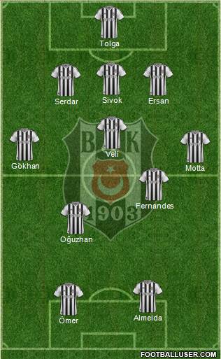 Besiktas JK Formation 2013
