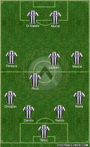 Udinese Formation 2013