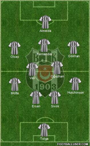 Besiktas JK Formation 2013