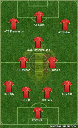 Belgium Formation 2013