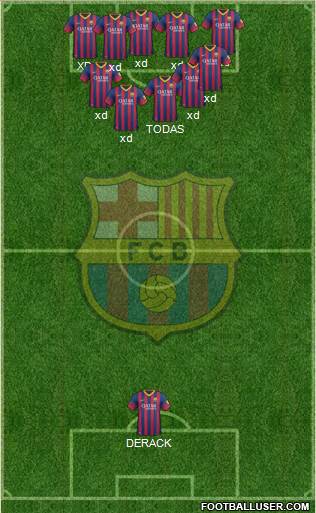 F.C. Barcelona Formation 2013