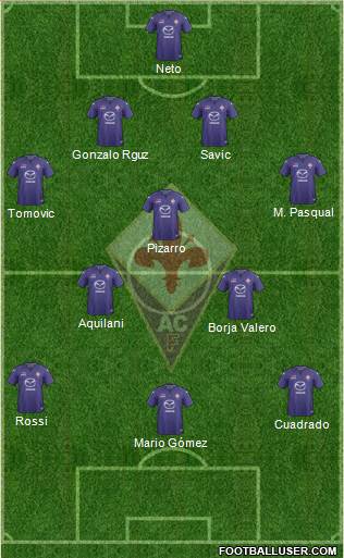 Fiorentina Formation 2013