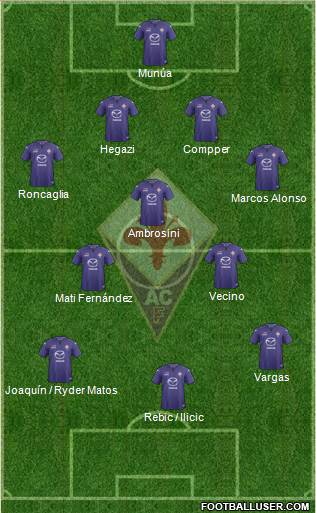 Fiorentina Formation 2013