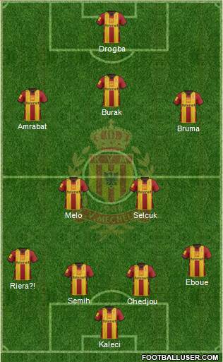Yellow Red KV Mechelen Formation 2013