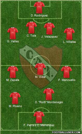 Independiente Formation 2013
