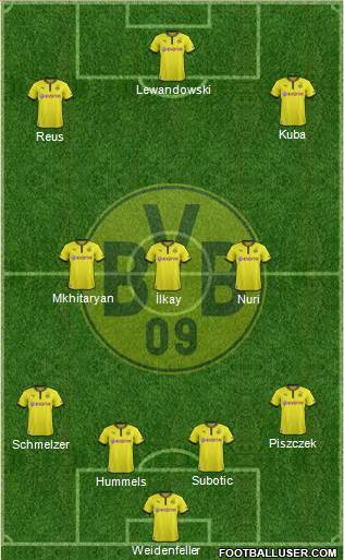 Borussia Dortmund Formation 2013