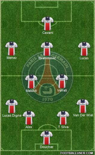 Paris Saint-Germain Formation 2013