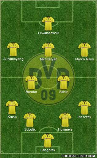 Borussia Dortmund Formation 2013