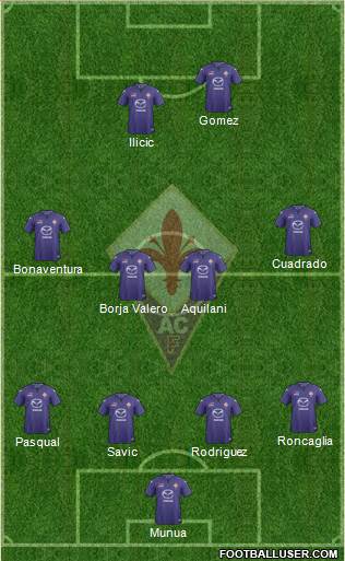 Fiorentina Formation 2013