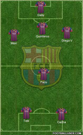 F.C. Barcelona Formation 2013
