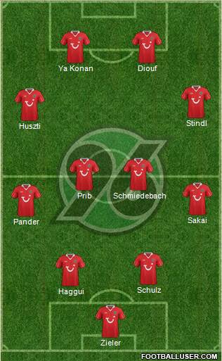 Hannover 96 Formation 2013