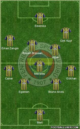 Fenerbahçe SK Formation 2013