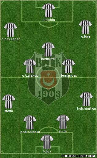 Besiktas JK Formation 2013
