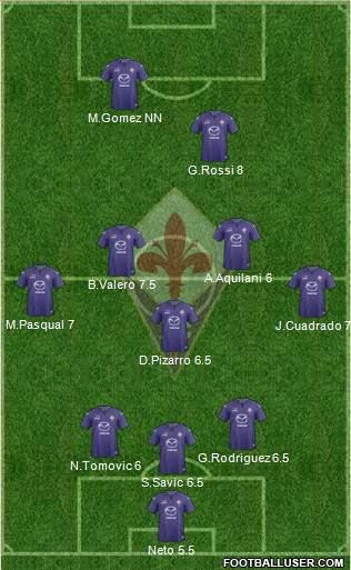 Fiorentina Formation 2013