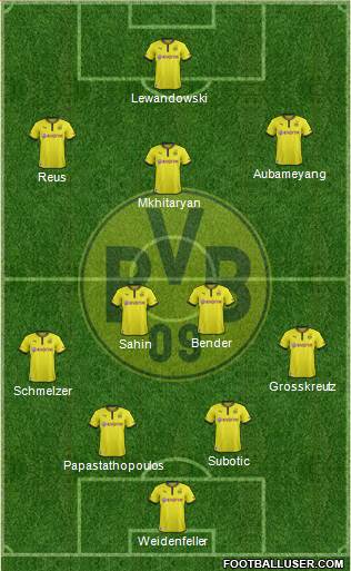Borussia Dortmund Formation 2013