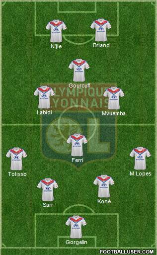 Olympique Lyonnais Formation 2013