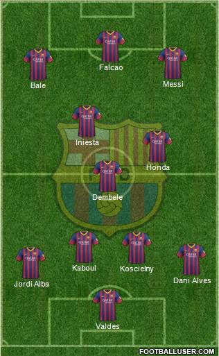 F.C. Barcelona Formation 2013