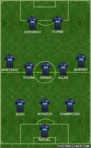 Newcastle United Formation 2013