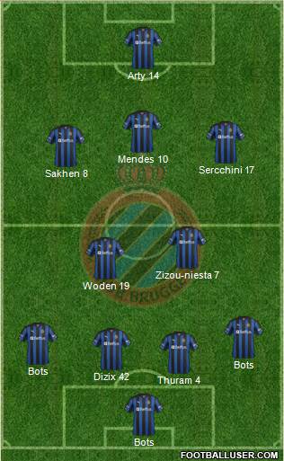 Club Brugge KV Formation 2013