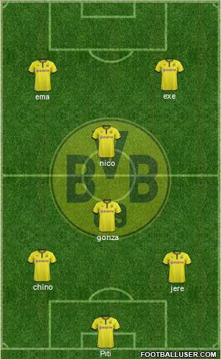 Borussia Dortmund Formation 2013