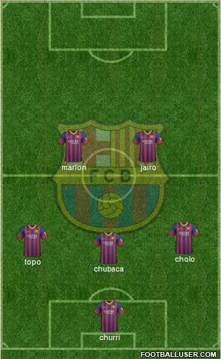 F.C. Barcelona Formation 2013