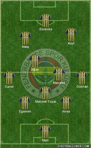 Fenerbahçe SK Formation 2013