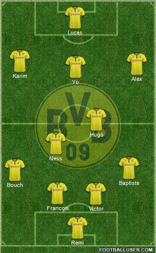 Borussia Dortmund Formation 2013