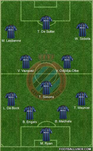 Club Brugge KV Formation 2013