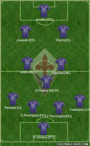Fiorentina Formation 2013