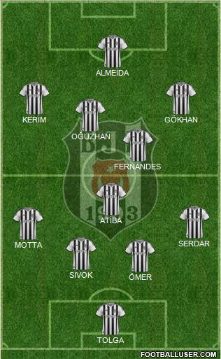 Besiktas JK Formation 2013