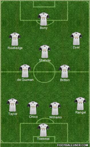 Swansea City Formation 2013