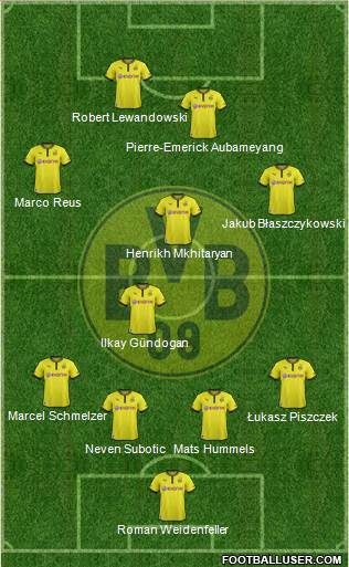 Borussia Dortmund Formation 2013