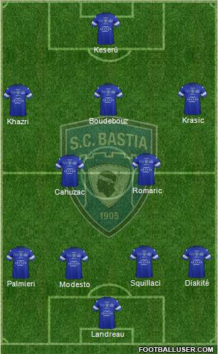 Sporting Club Bastia Formation 2013