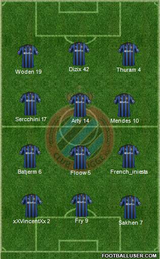 Club Brugge KV Formation 2013