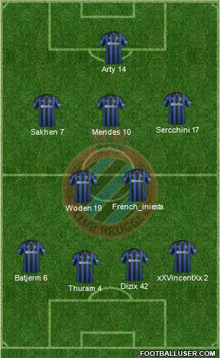 Club Brugge KV Formation 2013