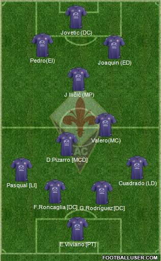 Fiorentina Formation 2013