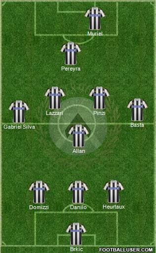 Udinese Formation 2013