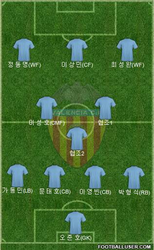 Valencia C.F., S.A.D. Formation 2013