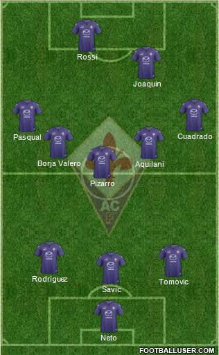 Fiorentina Formation 2013