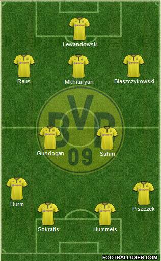Borussia Dortmund Formation 2013