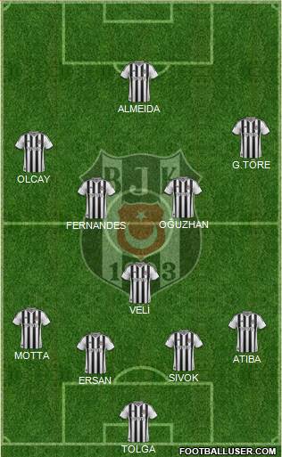 Besiktas JK Formation 2013