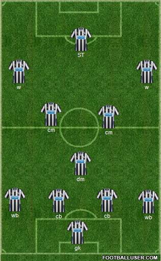 Newcastle United Formation 2013