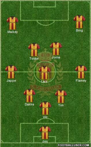 Yellow Red KV Mechelen Formation 2013