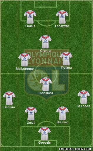 Olympique Lyonnais Formation 2013