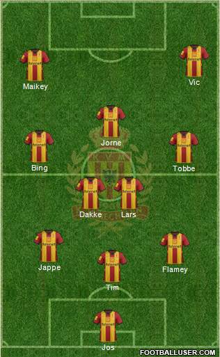 Yellow Red KV Mechelen Formation 2013