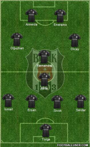 Besiktas JK Formation 2013